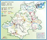Voransicht Rufbus-Linienplan